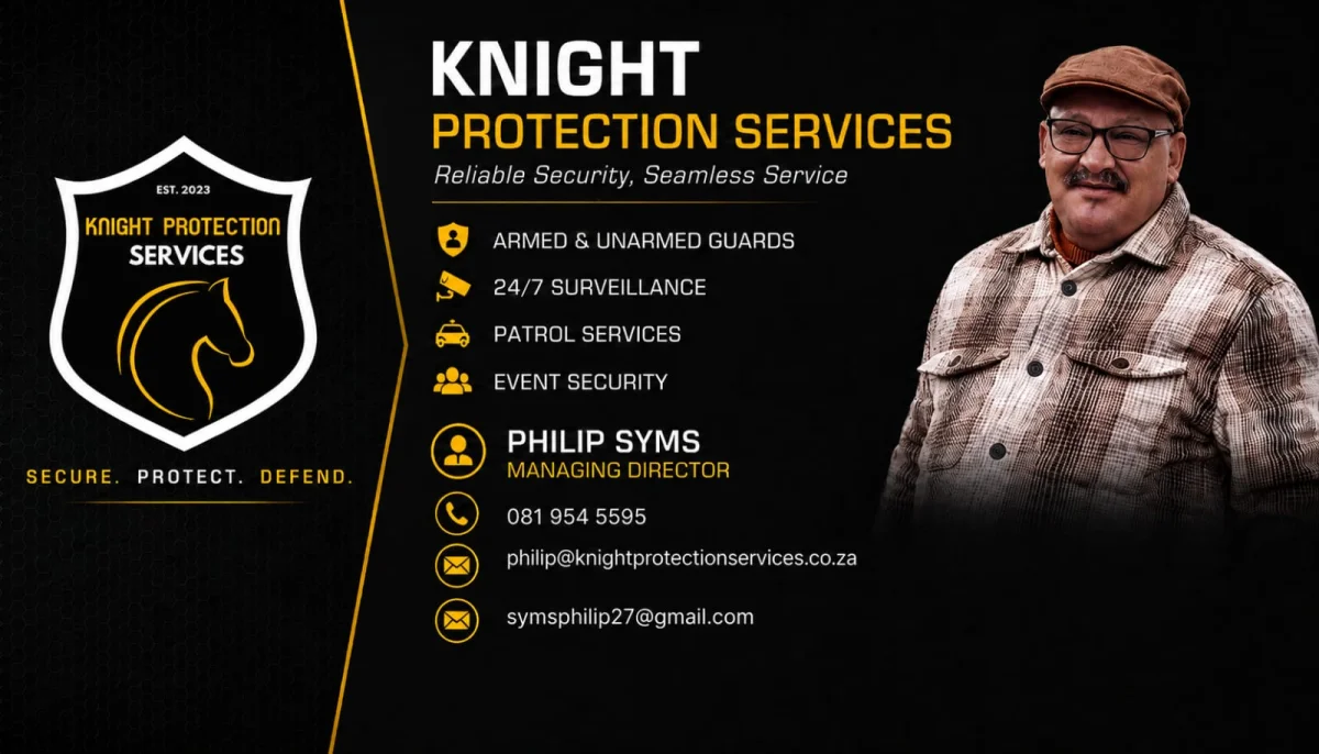 Knight Protection Services team on duty in Paarl